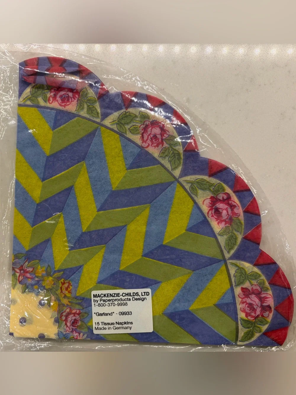 NWT McKenzie Childs Paper Napkins - Set of 14